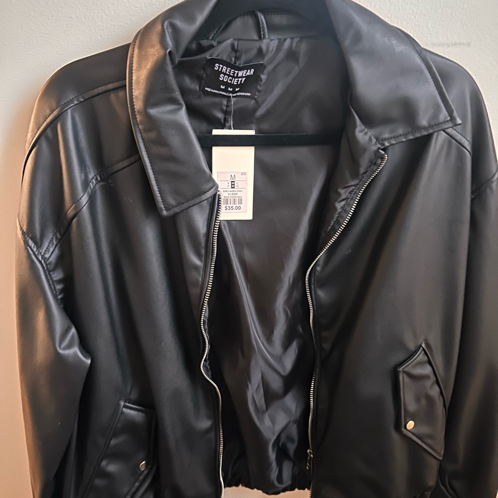 Streetwear Society Black Bomber Jacket